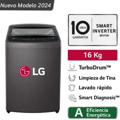 LG - Lavadora TurboDrum 16KG WT16BVTB Negro
