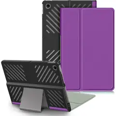 FUNDAANTIGOLPES - Funda Bookcover para Tablet Lenovo Tab Plus 115 Morado