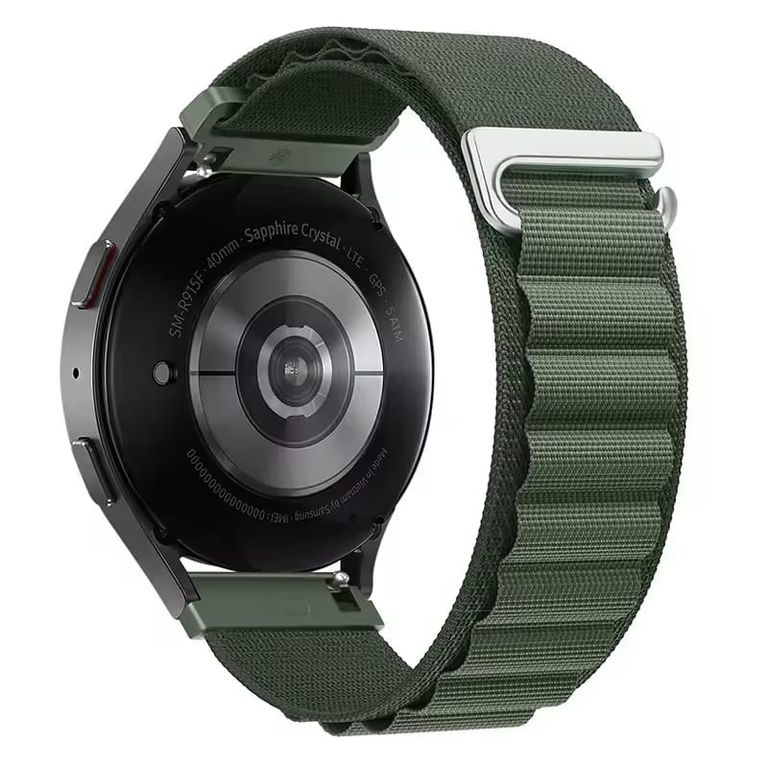 Correa 22mm nylon para Huawei Watch Gt5 Gt5pro Gt4 Gt3 46mm verde