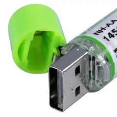 GENERICO - Pilas recargables AA de 15V con cable tipo C