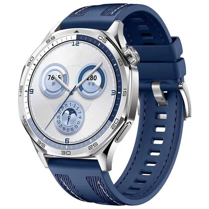 Correa 22mm Silicona Para Huawei Watch Gt5 Gt4 Gt3 46mm Pro azul