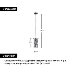 EVOLITE - Lámpara de techo suspendida EDS-013