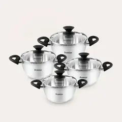 FINEZZA - Juego de ollas de acero inoxidable 8 piezas FZ-1060X