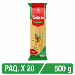 BELTRAN - Fideo Beltrán Spaghetti 500 Gr Paquete X 20 U.