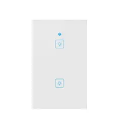 SEISA - Interruptor Inteligente Wifi Smart Pared Alexa Google Home WS-US-2C