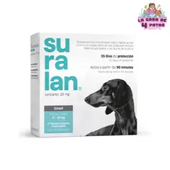 GENERICO - SURALAN SMALL 5-10 KG (20 MG) x 4 TABLETAS