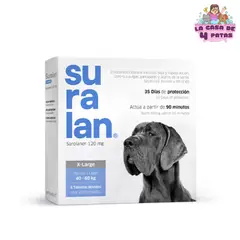 GENERICO - SURALAN X LARGE 40 - 60KG (120MG) x4 TABLETAS