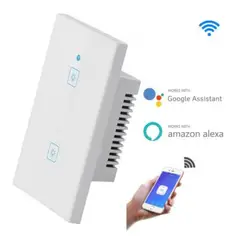 SEISA - Interruptor Inteligente Wifi Smart Pared Alexa Google Home WS-US-2C