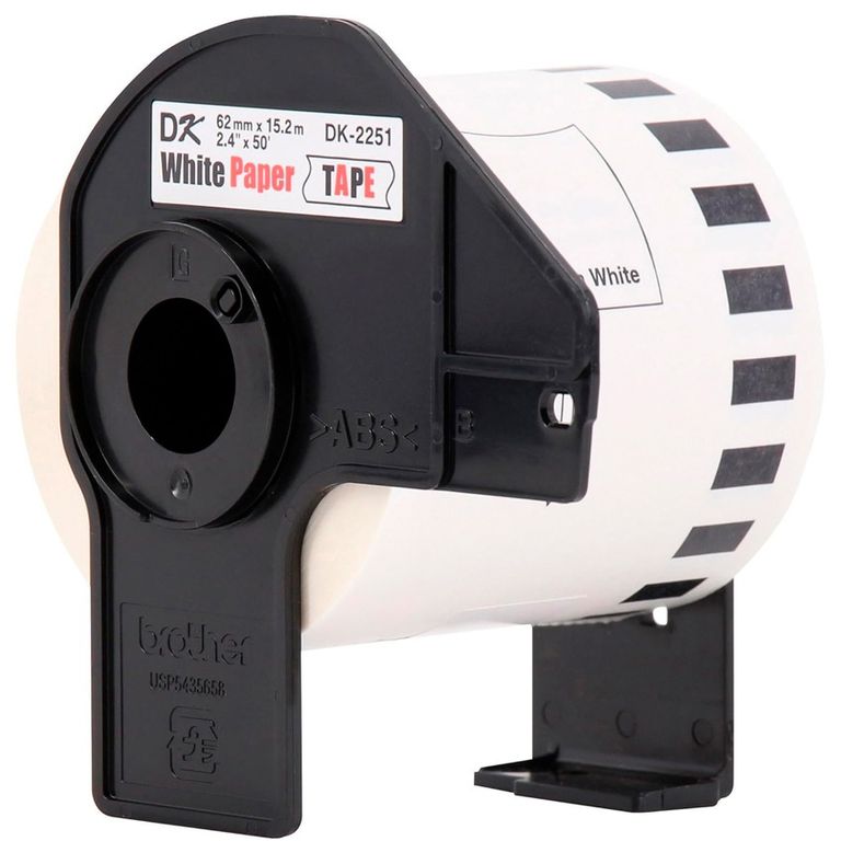 CINTA BROTHER COMPATIBLE DK-2251 62MM NEGRO ROJO SOBRE BLANCO