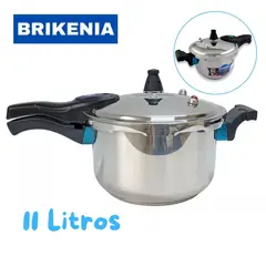 GENERICO - Olla a Presión de 11 Litros en Acero Inoxidable