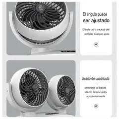 PREMIUM - Ventilador Auto 2 AUTO Portatil Camioneta Carro SEISA SQS788