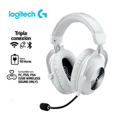 LOGITECH - G Pro X 2 Auriculares Inalámbricos con Micrófono Profesional