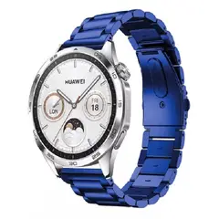 GENERICO - Correa 22mm Acero Para Huawei Watch Gt5 Pro Gt4 Gt3 Gt2 46mm azul