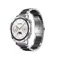 GENERICO - Correa 22mm Acero Para Huawei Watch Gt5 Pro Gt4 Gt3 Gt2 46mm silver