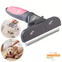 GENERICO - CEPILLO ELIMINA PELO INTERNA EXTERNO PERRO-GATO-ROSA T-G