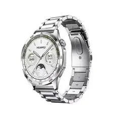 GENERICO - Correa 22mm Acero Para Huawei Watch Gt5 Pro Gt4 Gt3 Gt2 46mm plateado
