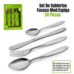 FACUSA - Set De Cubiertos X24 Mesa ModEspiga