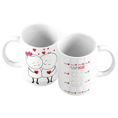 GENERICO - Taza Mug 11oz POR 365 DIAS A TU LADO - BLANCO