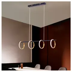 EVOLITE - Lámpara suspendida de 4 anillos LED