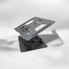 GENERICO - Soporte para laptop giratorio de metal 360° - Blanco