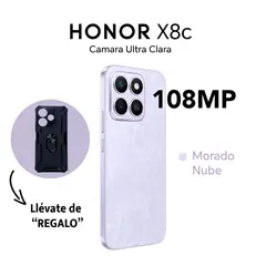 HONOR - X8C 8GB RAM 256GB COLOR MORADO NUBE CON ESTUCHE DE REGALO