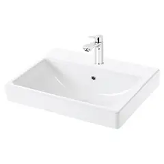 TREBOL - Bowl de Loza Mod Rectangular Blanco 56x43x10cm
