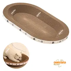 GENERICO - RASCADOR PARA GATOS FORMA OVAL 60 cm x 40 cm