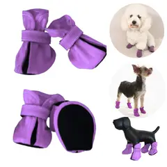 GENERICO - ZAPATOS IMPERMEABLES PERROS MASCOTAS LILA -L