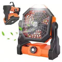 SEISA - Ventilador de escritorio Silencioso Potente de batería Recargable