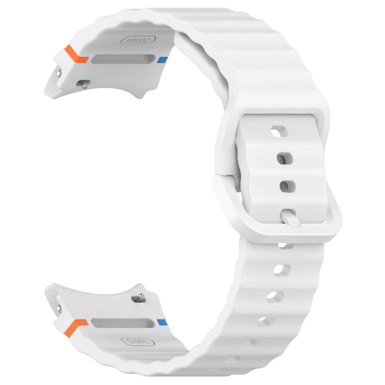 Correa Silicona Para Galaxy Watch Fe / 7 / 6 / 5 / 5 Pro / 4 blanco