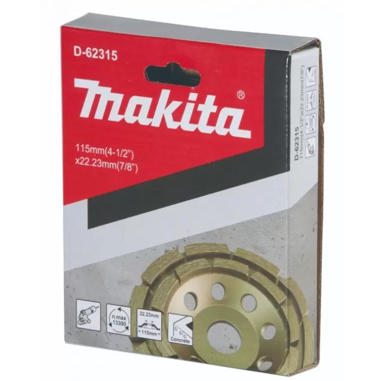 Copa Diamantada Abrasivo 4 1/2" 115mm x 22mm
