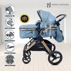 KIDS - Coche Moisés de Lujo «NAPOLY» Edición Limitada Sky Blue