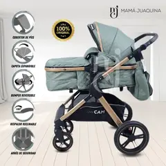 KIDS - Coche Moisés de Lujo «NAPOLY» Edición Limitada Green