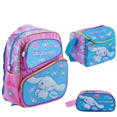 GENERICO - Set Mochila+Lonchera+Cartuchera Cinnamoroll