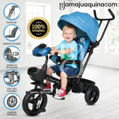 KIDS - Triciclo Guiador «CUTE AVENTURE» Sky Blue