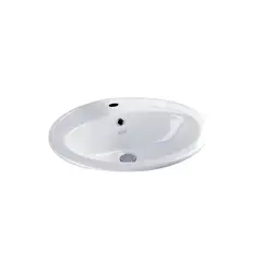 XM - Ovalin de Loza Mod Circular Blanco 56x49x18cm