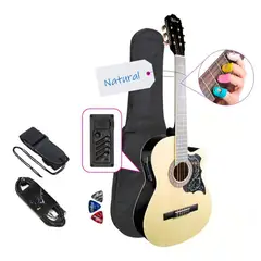 GENERICO - GUITARRA ELECTROACUSTICA METAL NATURAL