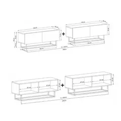 GENERICO - Mesa de TV Moderna Tupac Duna R&R MUEBLES