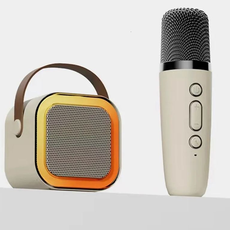 PARLANTE KARAOKE BLUETOOTH C MICROFONO INALAMBRICO LUCES RGB PORTATIL