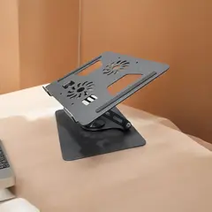 GENERICO - Soporte para laptop de metal 360° - Gris