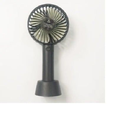 Mini ventilador de mano eléctrico recargable negro
