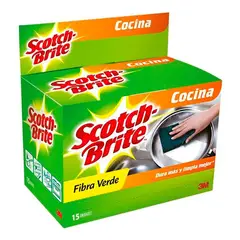 SCOTCH BRITE - Esponja Verde Display x15