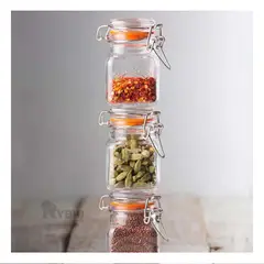 RYBIU IMPORT - Pack3 Frasco de Vidrio Set de 3 con Capacidad para 100 ml