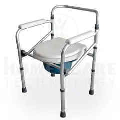 GENERICO - Silla Sanitaria Inodoro Portátil De Aluminio Sin Ruedas