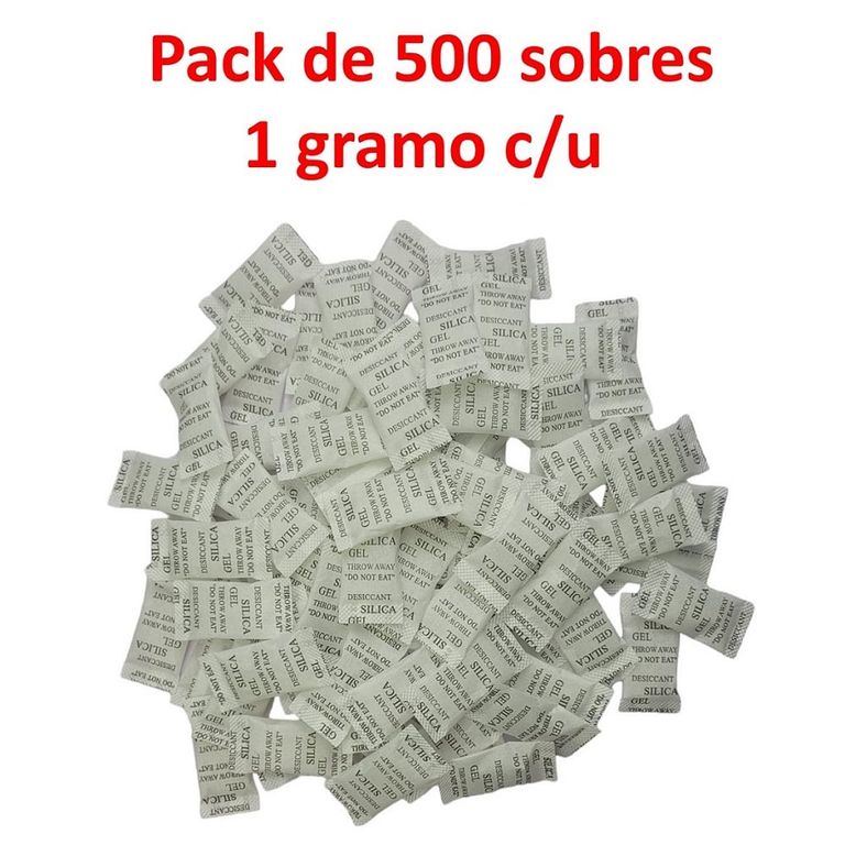 Silica Gel Sobre 1g x 500 sobres Original Sellada