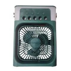 GENERICO - Ventilador portátil humidificador con luz LED - Verde
