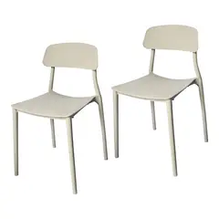 ARKIMUEBLES - Silla de polipropileno modelo Alisson arena - set x 2 sillas