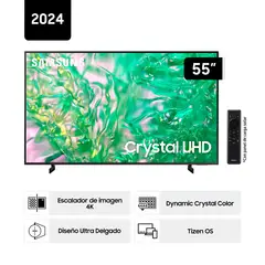 SAMSUNG - Televisor 55 Crystal UHD 4K Tizen OS Smart TV 55DU8000