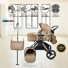 BABY - Coche Moisés de Lujo «NAPOLY PRO» Beige