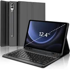 100 PERCENT - Case Con Teclado Para Galaxy Tab S10 plus s9 plus s9 fe plus s8 plus